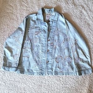 Vintage Embroidered Denim Jacket